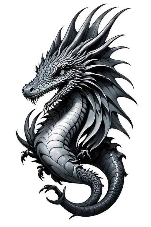 basilisk tattoo design idea
