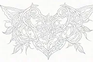 collar bone tattoo design idea