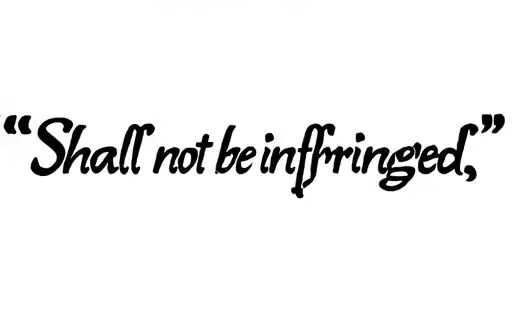 "Shall not be infringed " tattoo design idea