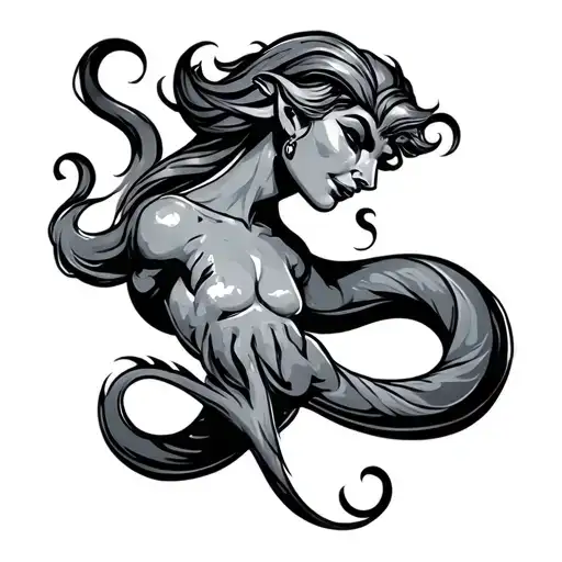 Genie tattoo design idea