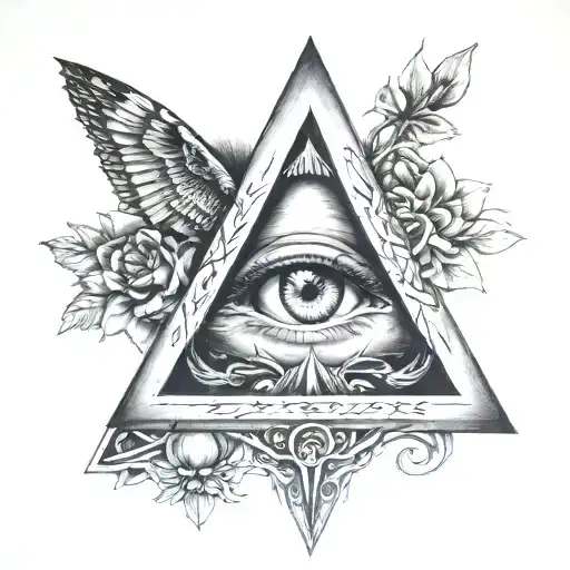 Illuminati tattoo design idea