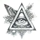 Illuminati tattoo design idea