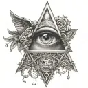 Illuminati tattoo design idea