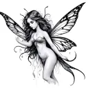 fairy tattoo design idea