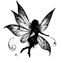 fairy tattoo design idea