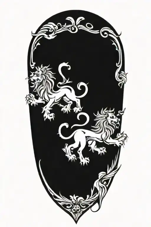 Scottish Rampant Lion Tattoo tattoo design idea
