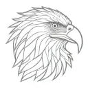 Philippine eagle head tattoo design idea