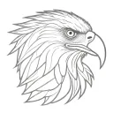 Philippine eagle head tattoo design idea