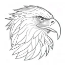 Philippine eagle head tattoo design idea