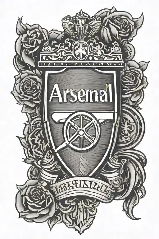 Arsenal football club tattoo design idea