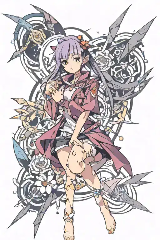 Combine elements from your favorite character hitagi senjougahara into a unique and dynamic tattoo design tattoo design idea