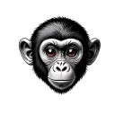 Baby Monkey tattoo design idea