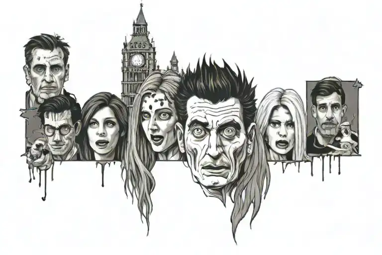 Friends TV show tattoo design idea