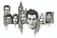 Friends TV show tattoo design idea