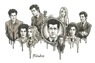 Friends TV show tattoo design idea