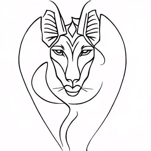 Sekhmet tattoo design idea