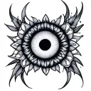Evil Eye Mandala tattoo design idea
