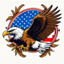 flying eagle tattoo design idea