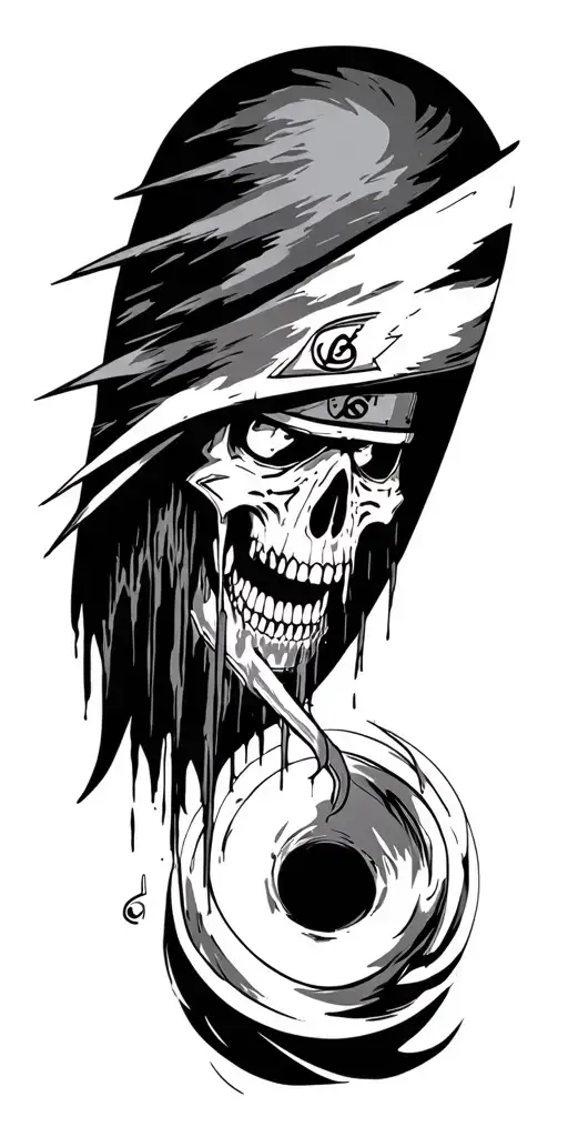 naruto reaper death seal sleave tattoo design idea