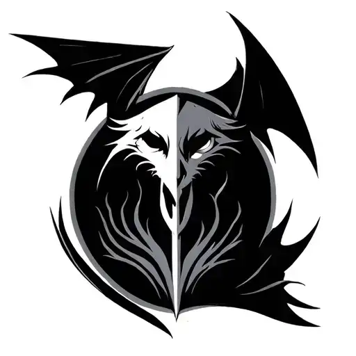 Minimalist Lotr tattoo design idea