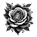 love and hate tattoo design idea