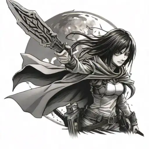 Mikasa Ackerman tattoo design idea