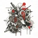 paper chaser turbo smoke tattoo design idea