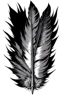 feather and arrows representing progress tattoo design idea