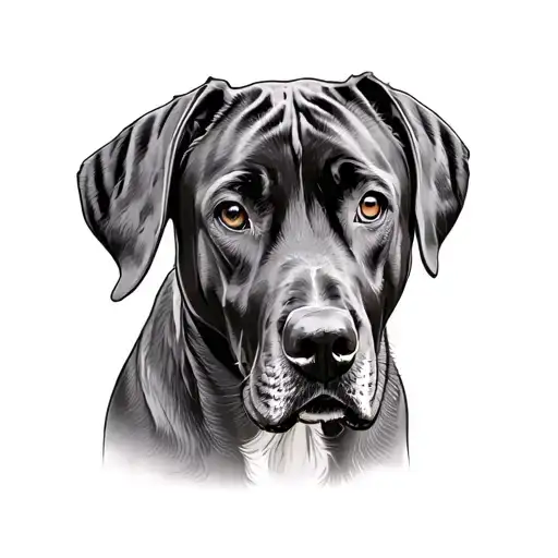 Rhodesian Ridgeback tattoo design idea