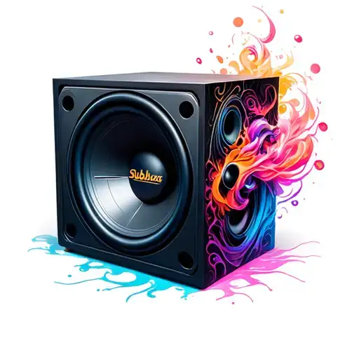 Subwoofer tattoo design idea