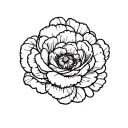 ranunculus tattoo design idea