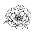 ranunculus tattoo design idea