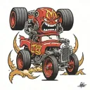 lightning mcqueen tattoo design idea