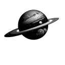 Coverup Space tattoo design idea