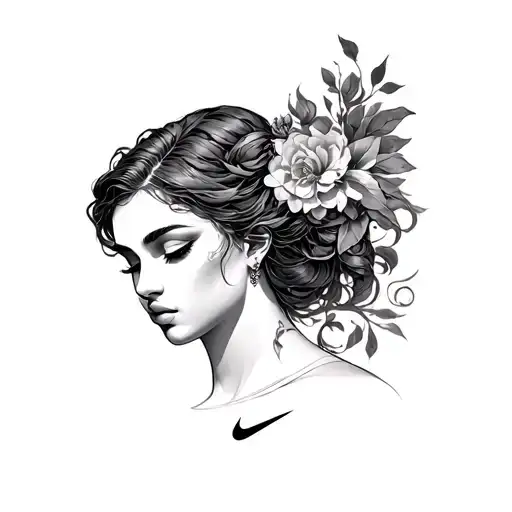 Nike Goddess tattoo design idea