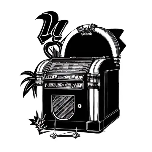 Jukebox Joints by Asap Rocky inspired jukebox  tattoo design idea