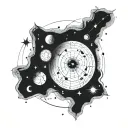 astronomy tattoo design idea