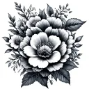 flowers tattoo design idea