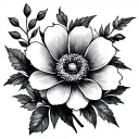flowers tattoo design idea
