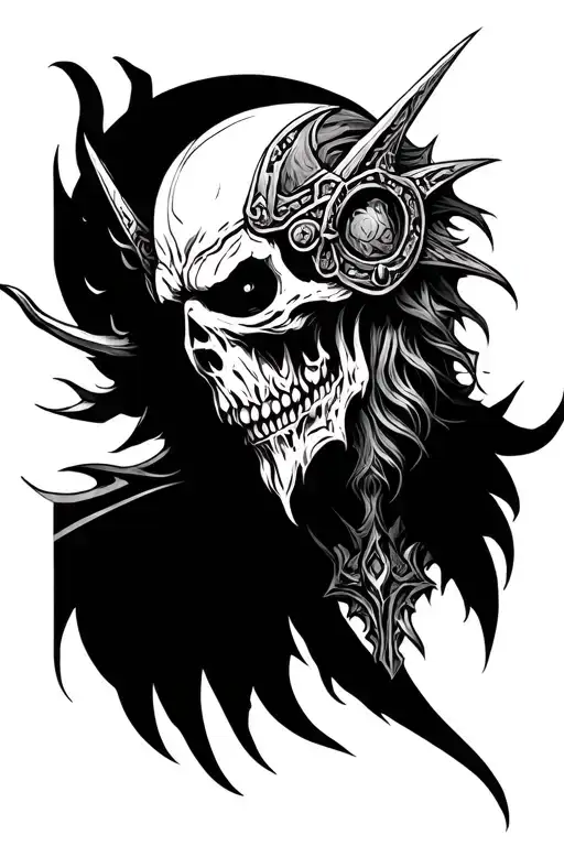 Lich King tattoo design idea