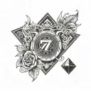 777 Casino tattoo design idea