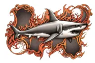 shark tattoo design idea