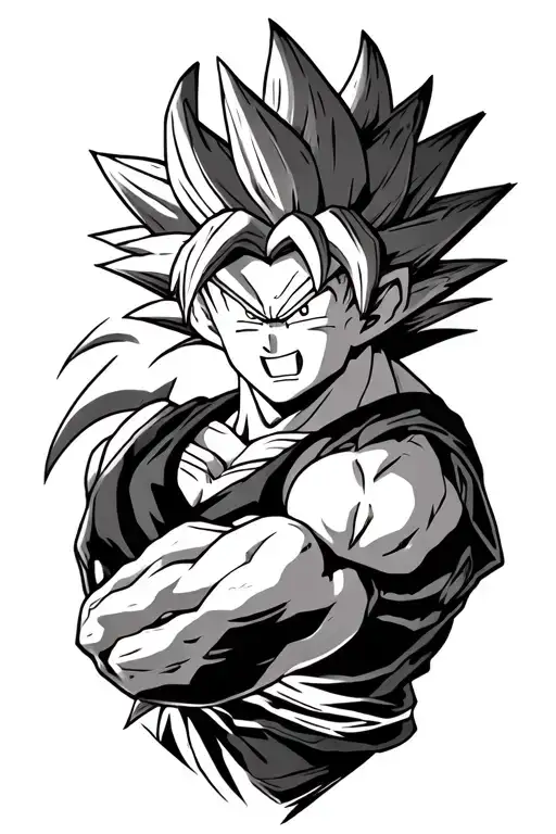 Dragon Ball Z broly small tattoo tattoo design idea