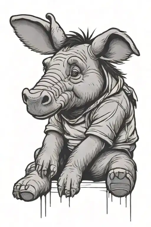 Eeyore suicide tattoo design idea
