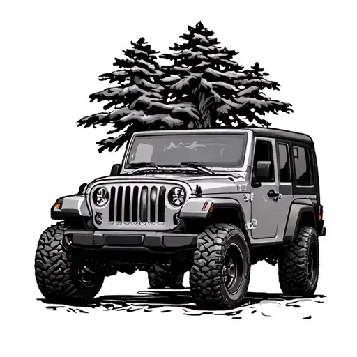 Jeep tattoo design idea