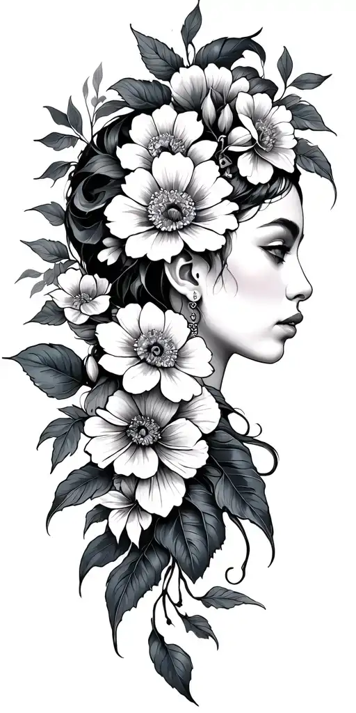gemini, MBA Student, seafarer, traditional style, filipino, love, flowers tattoo design idea