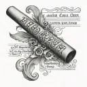 blunt with scripture rolled into it  tattoo design idea