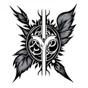 celta con AF tattoo design combining symbols tattoo design idea