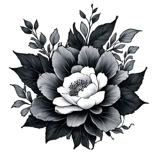 Suminagashi tattoo design idea