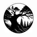 I am a thousand plans to be right tomorrow: nothing is too late. My coffin is still noisy in the forest. He is a tree. He nurses the nests. tattoo design idea